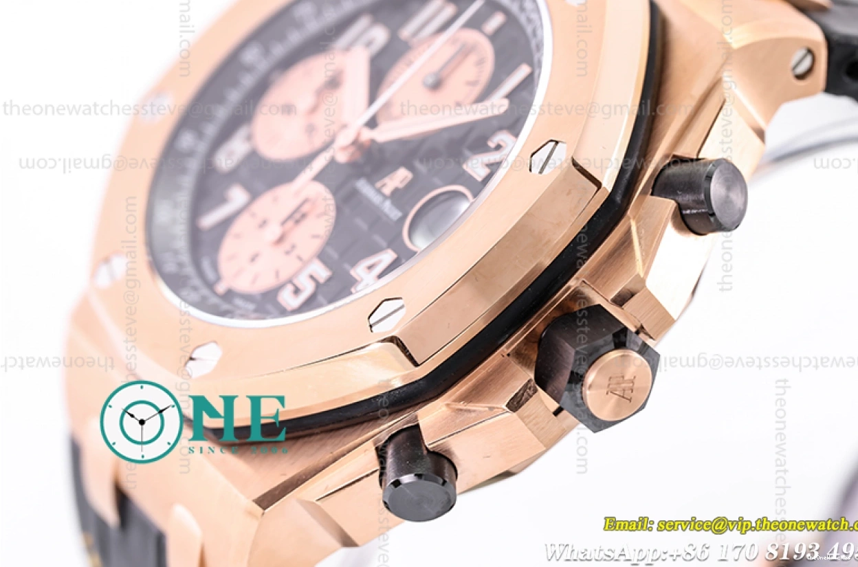 Audemars 42MM 26470OR Black LE Oak 2019 Offshore RG Royal JF Piguet- A3126 0130